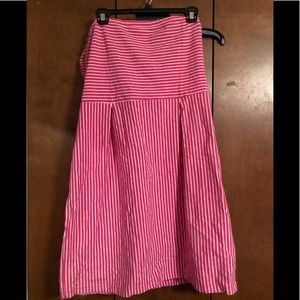 Pink strapless dress